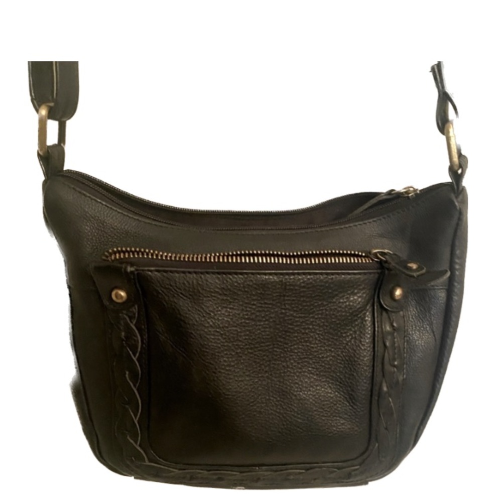 Great American Vintage Leather Purse Black